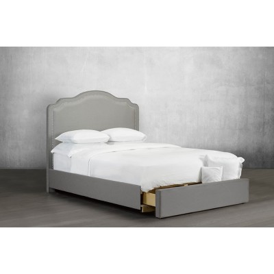 King Upholstered Bed R-193 with drawer